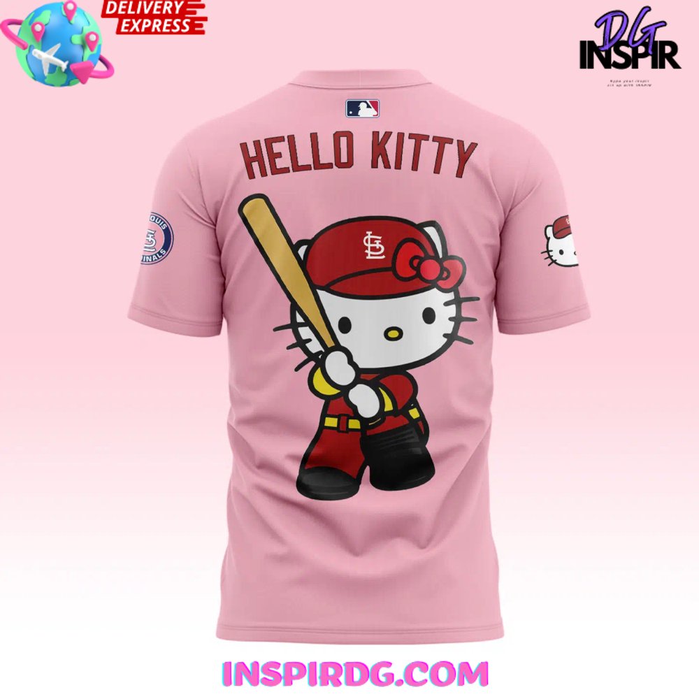St. Louis Cardinals X Hello Kitty Night 2024 T-Shirt - Image 4