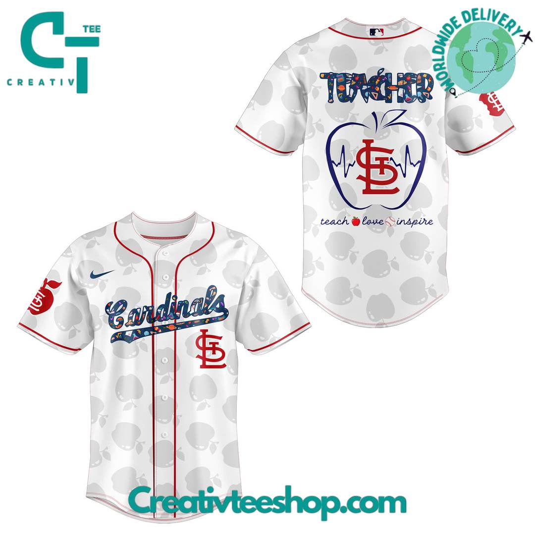 St. Louis Cardinals X Teacher Appreciation Special Baseball Jersey - Image 2