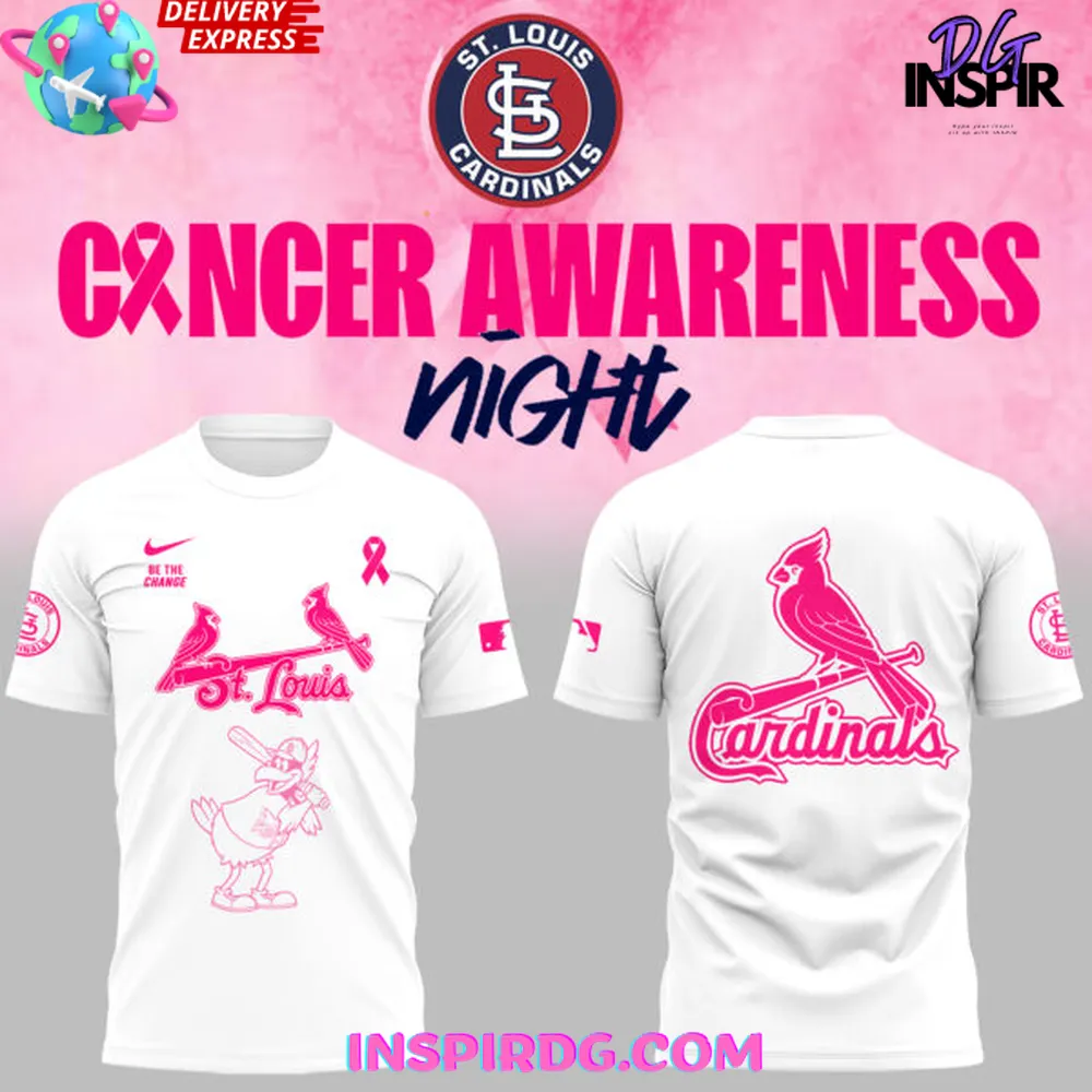 St. Louis Cardinals X Cancer Awareness Night 2025 T-Shirt