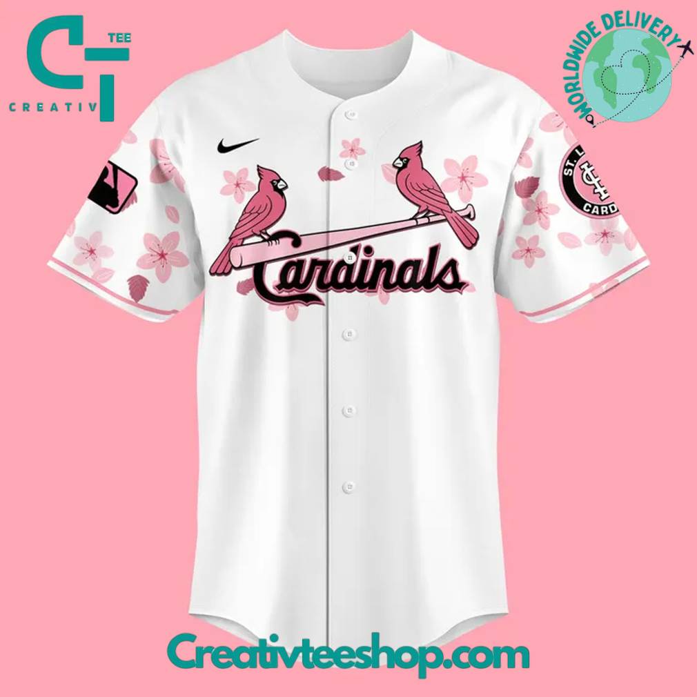 St. Louis Cardinals X Fuji Mount Cherry Blossom Special Baseball Jersey - Image 2