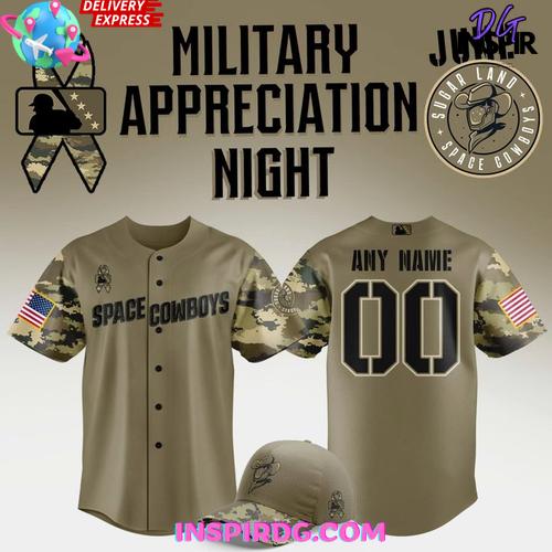 Sugar Land Space Cowboys Military Appreciation Night Shirt Collection