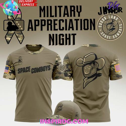 Sugar Land Space Cowboys Military Appreciation Night Shirt Collection - Image 4
