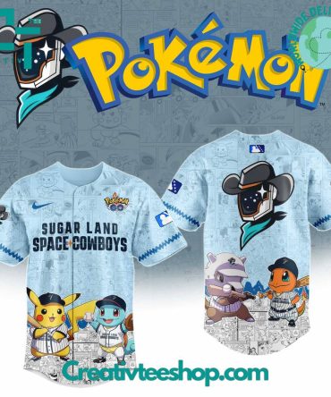 Sugar Land Space Cowboys X Pokemon Go Special Baseball Jersey