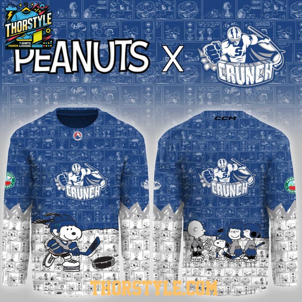 Syracuse Crunch Peanuts Night 2026 Snoopy Vibe Hockey Jersey