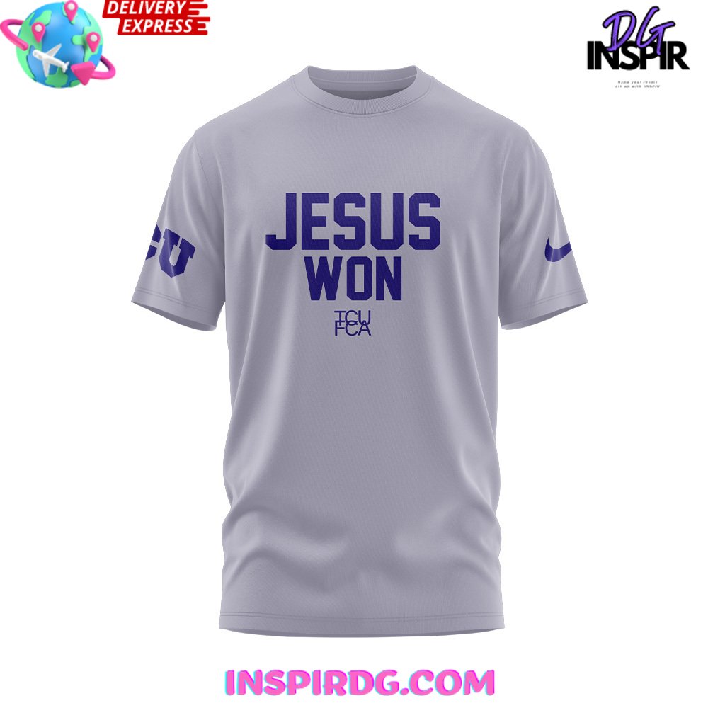 Tcu Football Jesus Won 2024 T-Shirt - Image 2