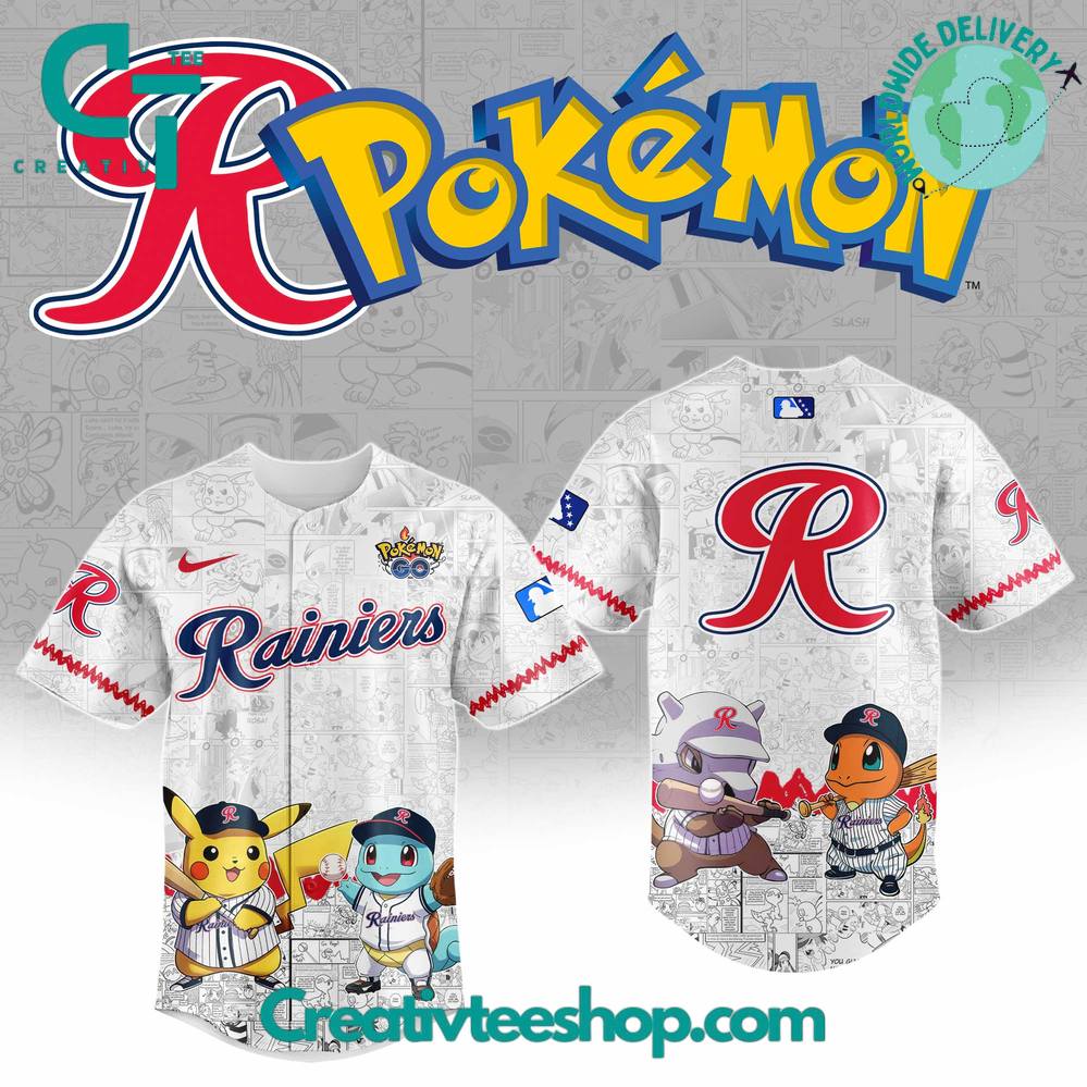 Tacoma Rainiers X Pokemon Go Special Baseball Jersey