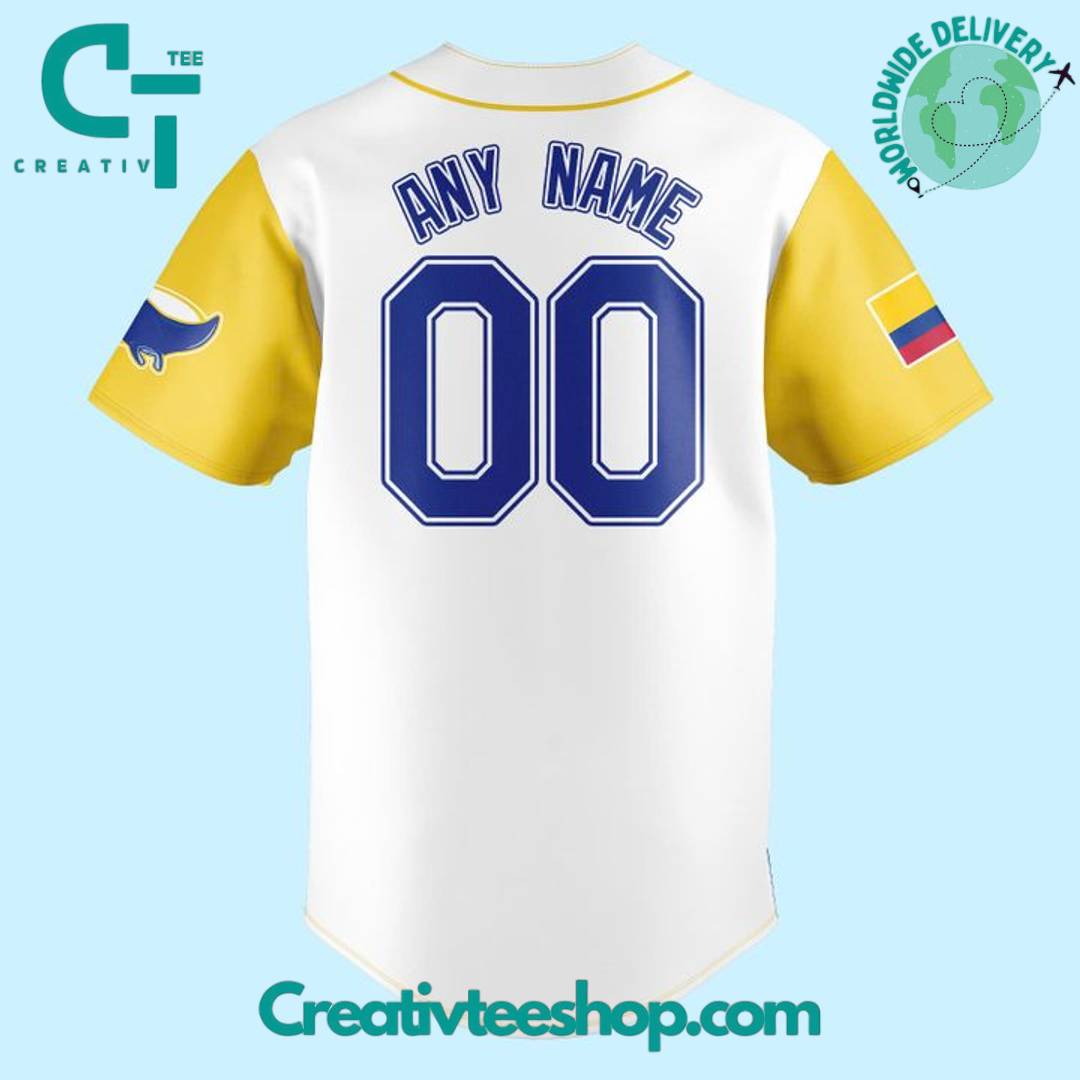 Tampa Bay Rays Colombian Heritage Night 2025 Special Baseball Jersey - Image 3