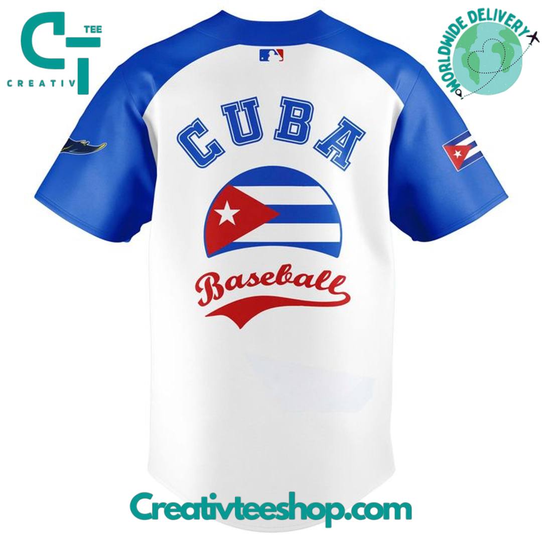 Tampa Bay Rays Cuban Heritage Celebration Special Baseball Jersey - Image 3