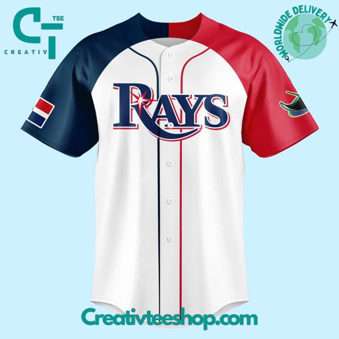 Tampa Bay Rays Dominican Heritage Night 2025 Special Baseball Jersey - Image 3