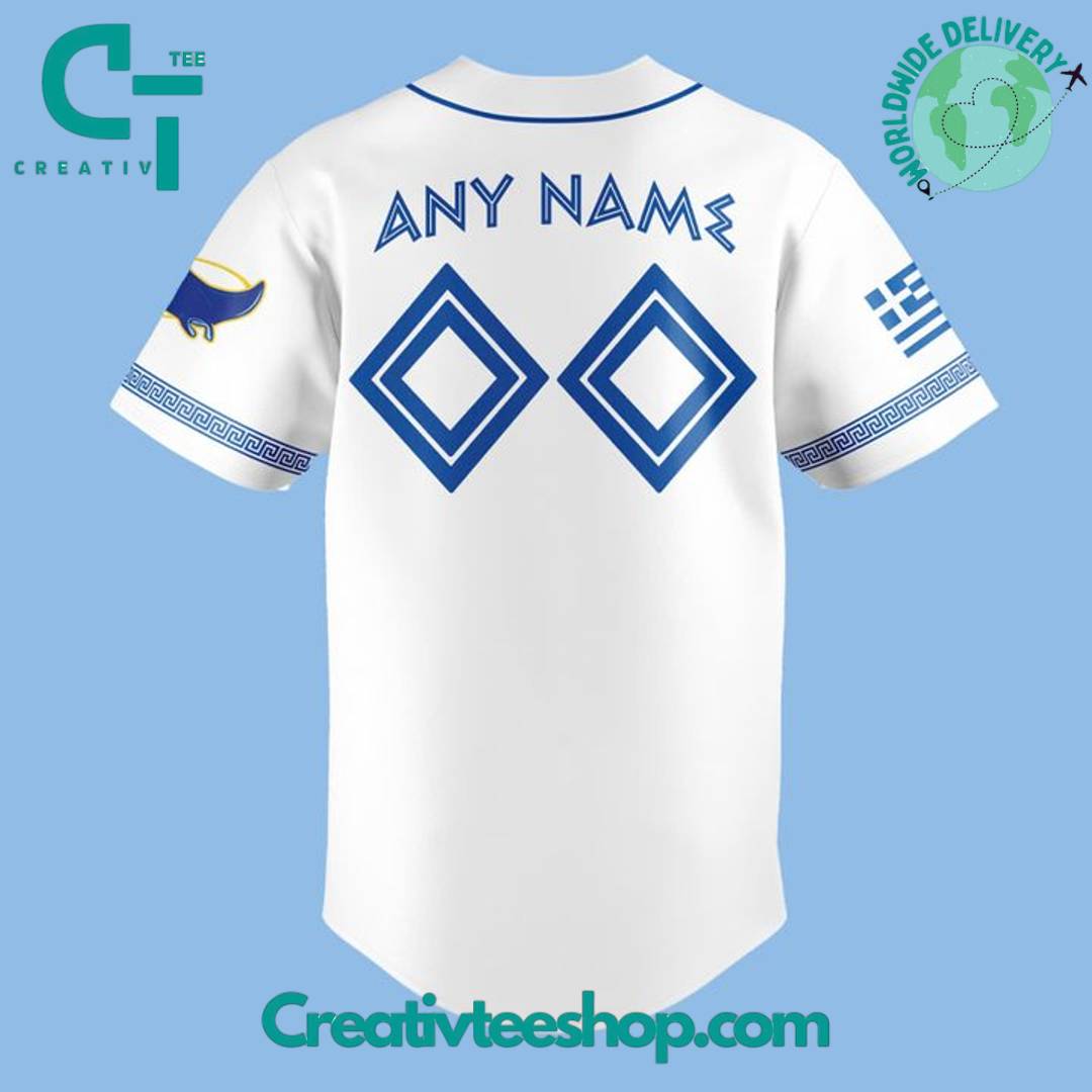 Tampa Bay Rays Greek Heritage Night 2025 Special Baseball Jersey - Image 3