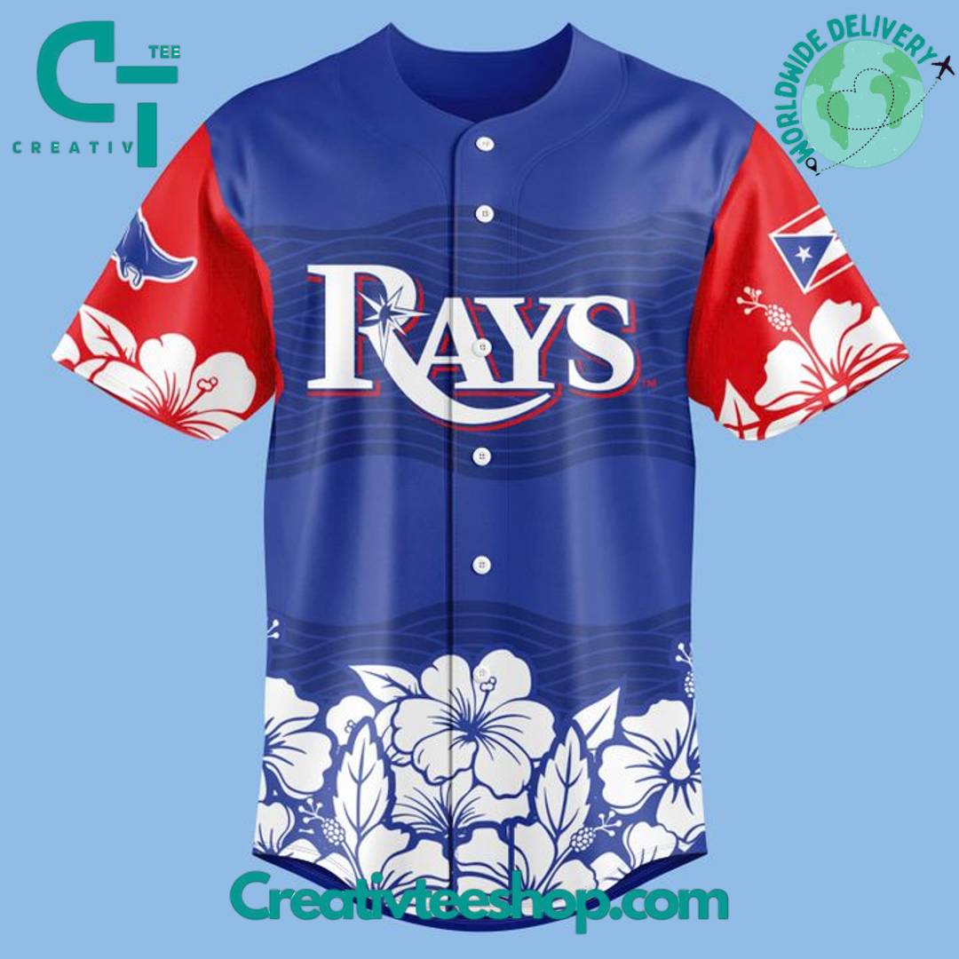 Tampa Bay Rays Puerto Rican Heritage Night 2025 Special Baseball Jersey - Image 2