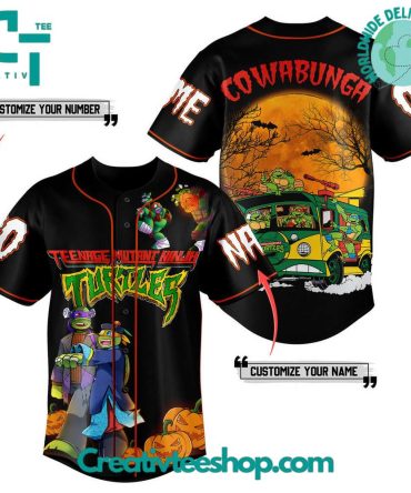 Teenage Mutant Ninja Turtles Cowabunga Custom Name Baseball Jersey