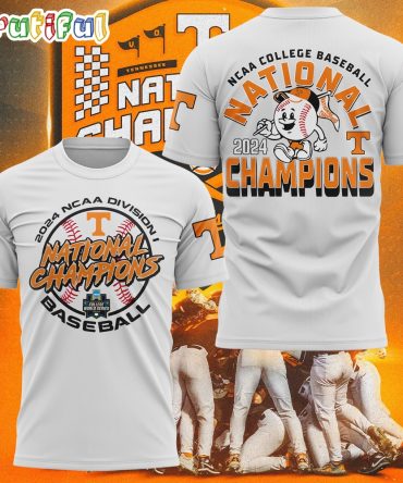 Tennessee Volunteers 2024 Ncaa Men’S Baseball College World Series Champions Division I T-Shirt