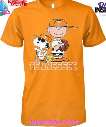 Tennessee Volunteers Baseball Snoopy Peanuts Shirt