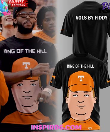Tennessee Volunteers King Of The Hill 2024 Black T-Shirt