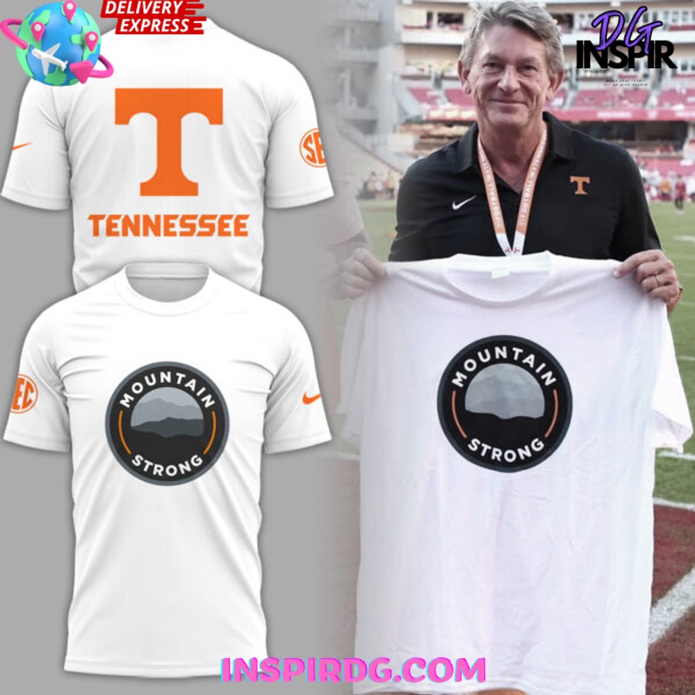 Tennessee Volunteers Mountain Strong 2024 White T-Shirt