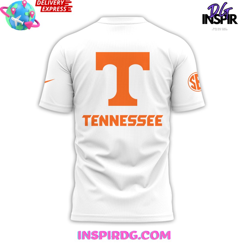 Tennessee Volunteers Mountain Strong 2024 White T-Shirt - Image 3