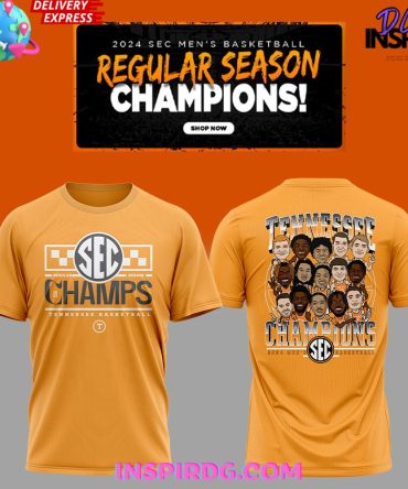 Tennessee Volunteers Sec Men’S Basketball Regular Season Champions T-Shirt