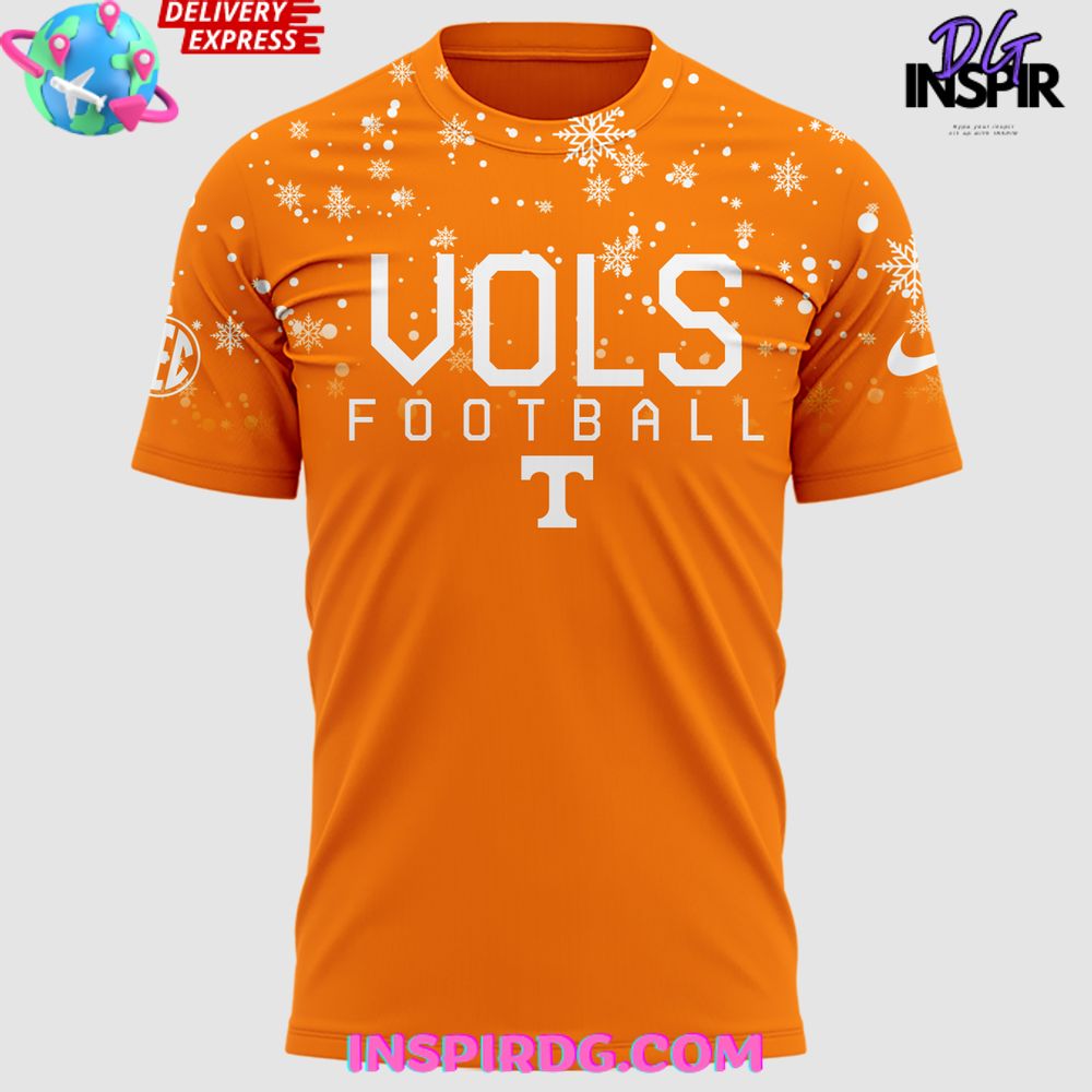Tennessee Volunteers Snowflake Christmas Edition T-Shirt - Image 2