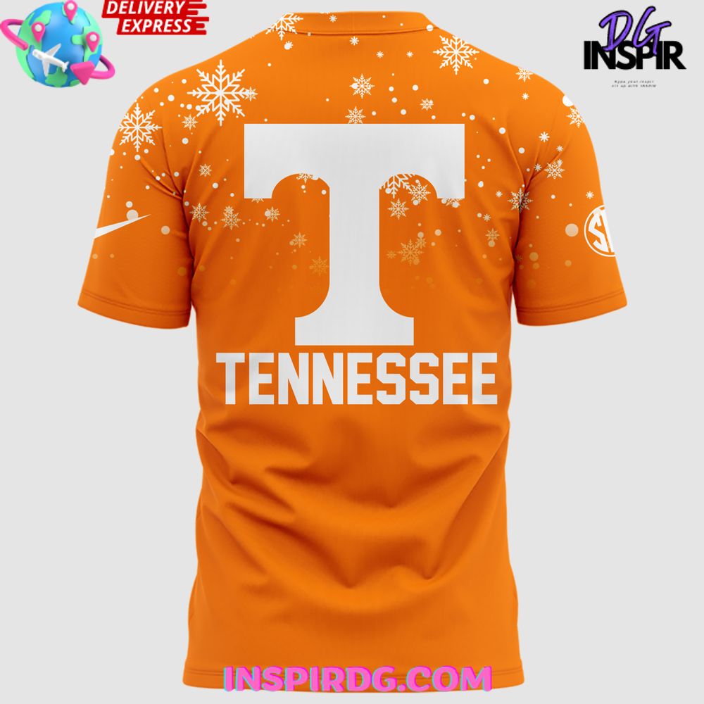 Tennessee Volunteers Snowflake Christmas Edition T-Shirt - Image 3