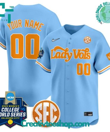 Tennessee Volunteers Softball Women'S 2025 World Series Personalized Baseball Jersey