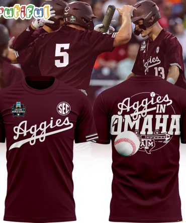 Texas A&M Aggies 2024 Ncaa Baseball Men'S College World Series Omaha T Shirt