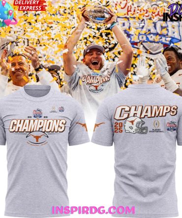 Texas Longhorns 2025 Chick-Fil-A Peach Bowl Champions T-Shirt