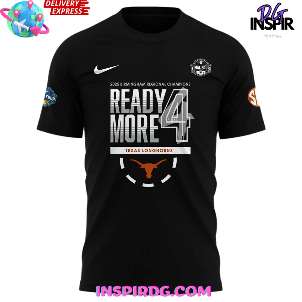 Texas Longhorns 2025 Ncaa Final Four Regional Champions Locker Room T-Shirt - Image 2
