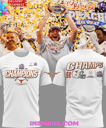 Texas Longhorns Chick-Fil-A Peach Bowl 2025 White T-Shirt