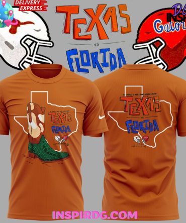 Texas Longhorns Collab Florida Gators Limited Orange T-Shirt
