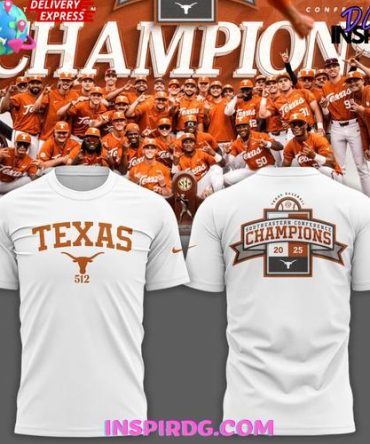 Texas Longhorns Sec Regular Season Title Special White T-Shirt