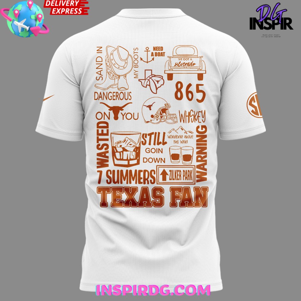 Texas Longhorns X Austin City Limits Music 2024 White T-Shirt - Image 3