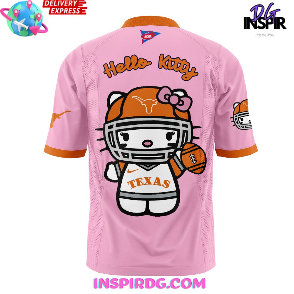 Texas Longhorns X Hello Kitty 2024 T-Shirt - Image 3