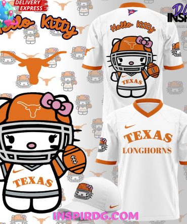 Texas Longhorns X Hello Kitty 2024 White T-Shirt
