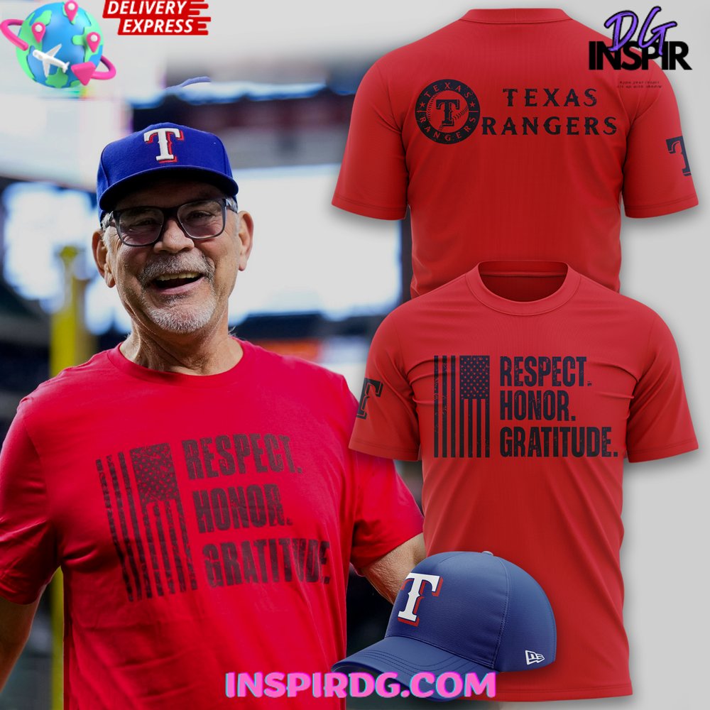 Texas Rangers Respect Honor Gratitude T-Shirt