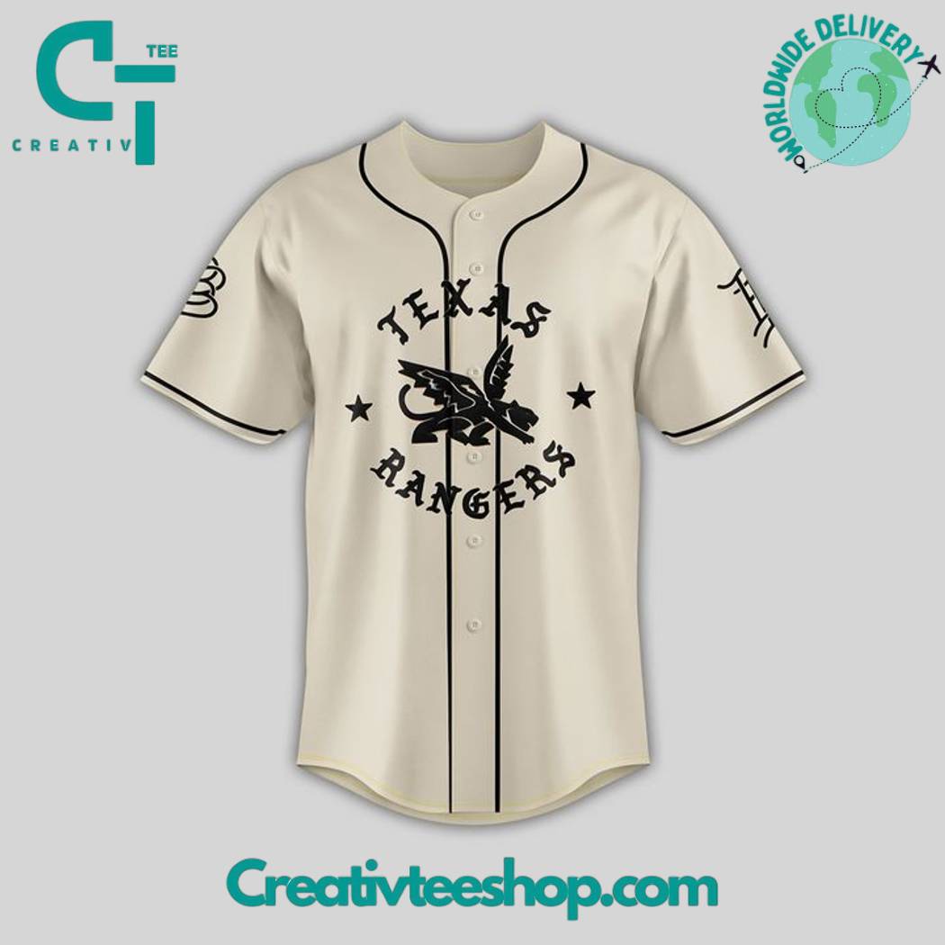 Texas Rangers X 2025 Branded Bills Father'S Day Personalized Baseball Jersey - Image 2