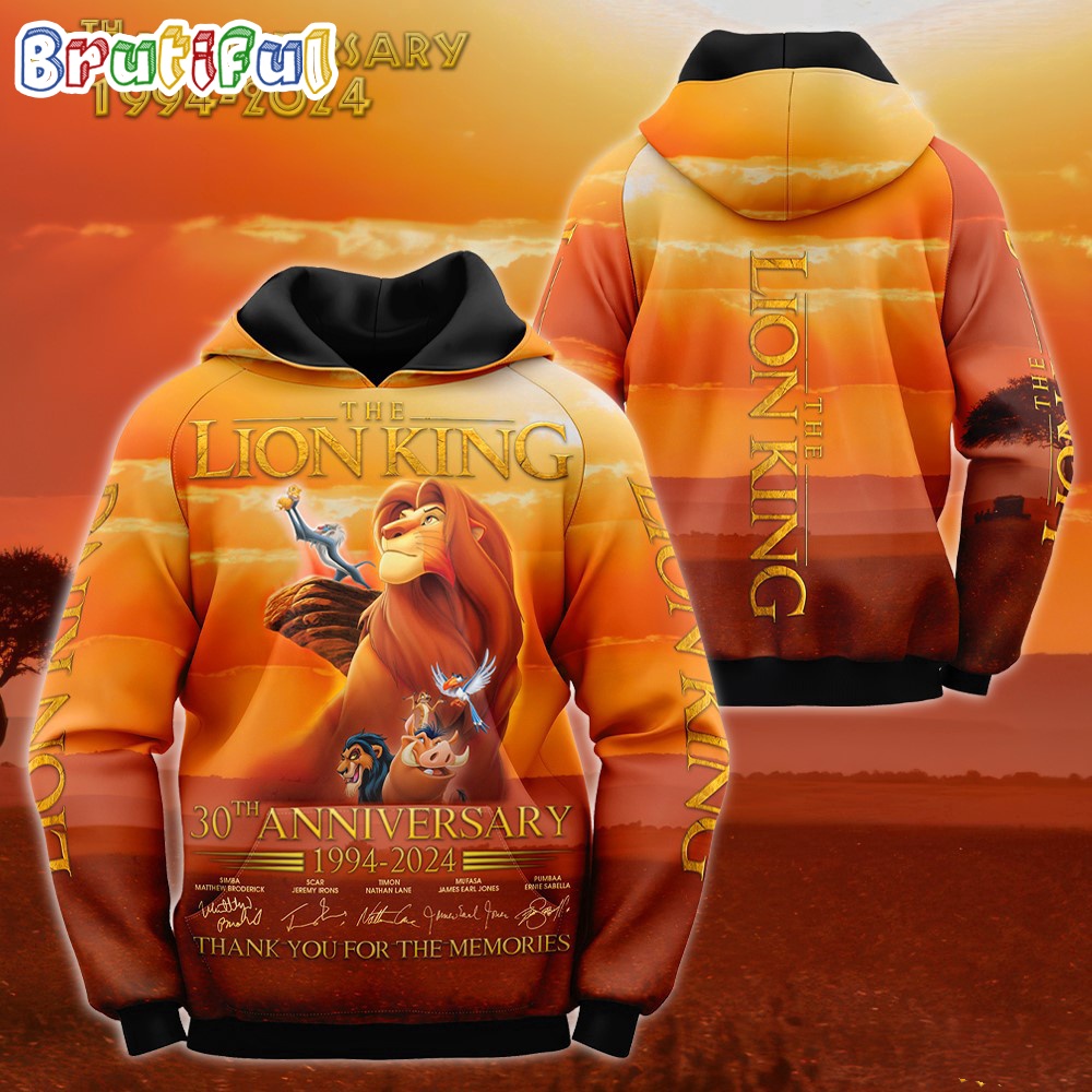The Lion King 30Th Anniversary 1994 2024 Hoodie