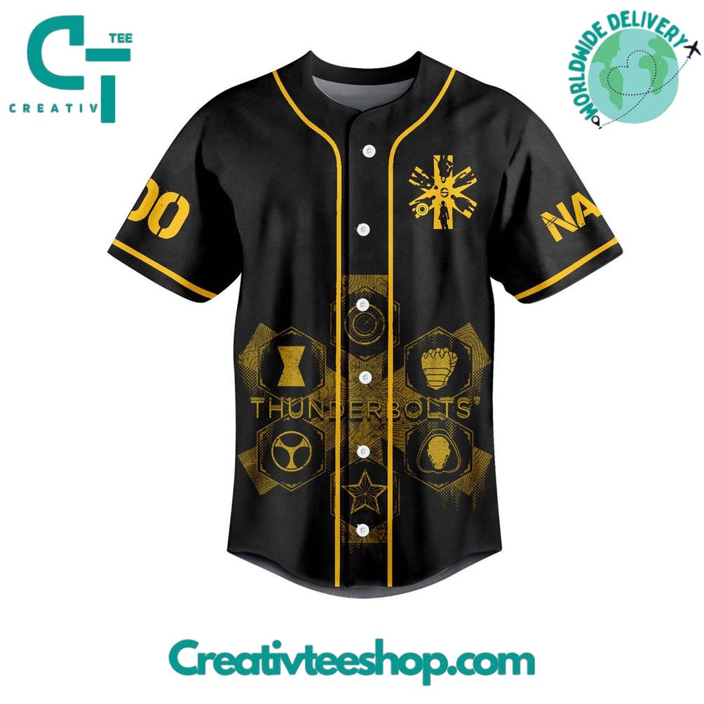 Thunderbolts Earths "Mightiest" Personalized Baseball Jersey - Image 2