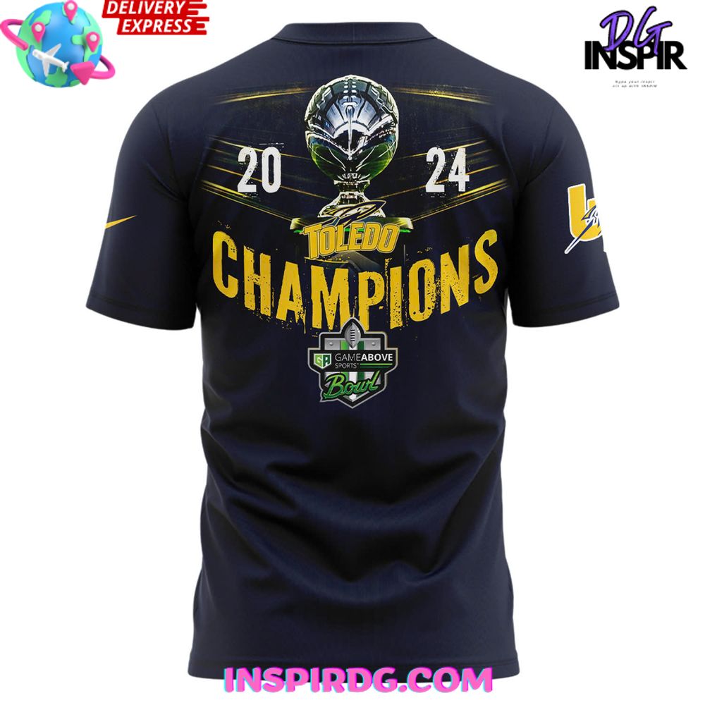 Toledo Rockets Above Bowl Champions 2024 T-Shirt - Image 3
