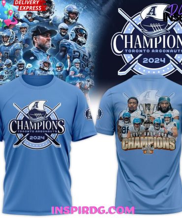 Toronto Argonauts Grey Cup Champs 2024 Blue T-Shirt
