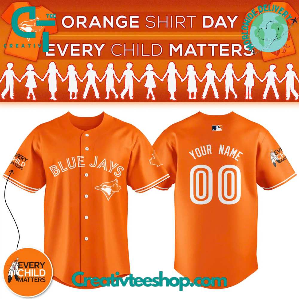Toronto Blue Jays Orange Shirt Day Baseball Jersey