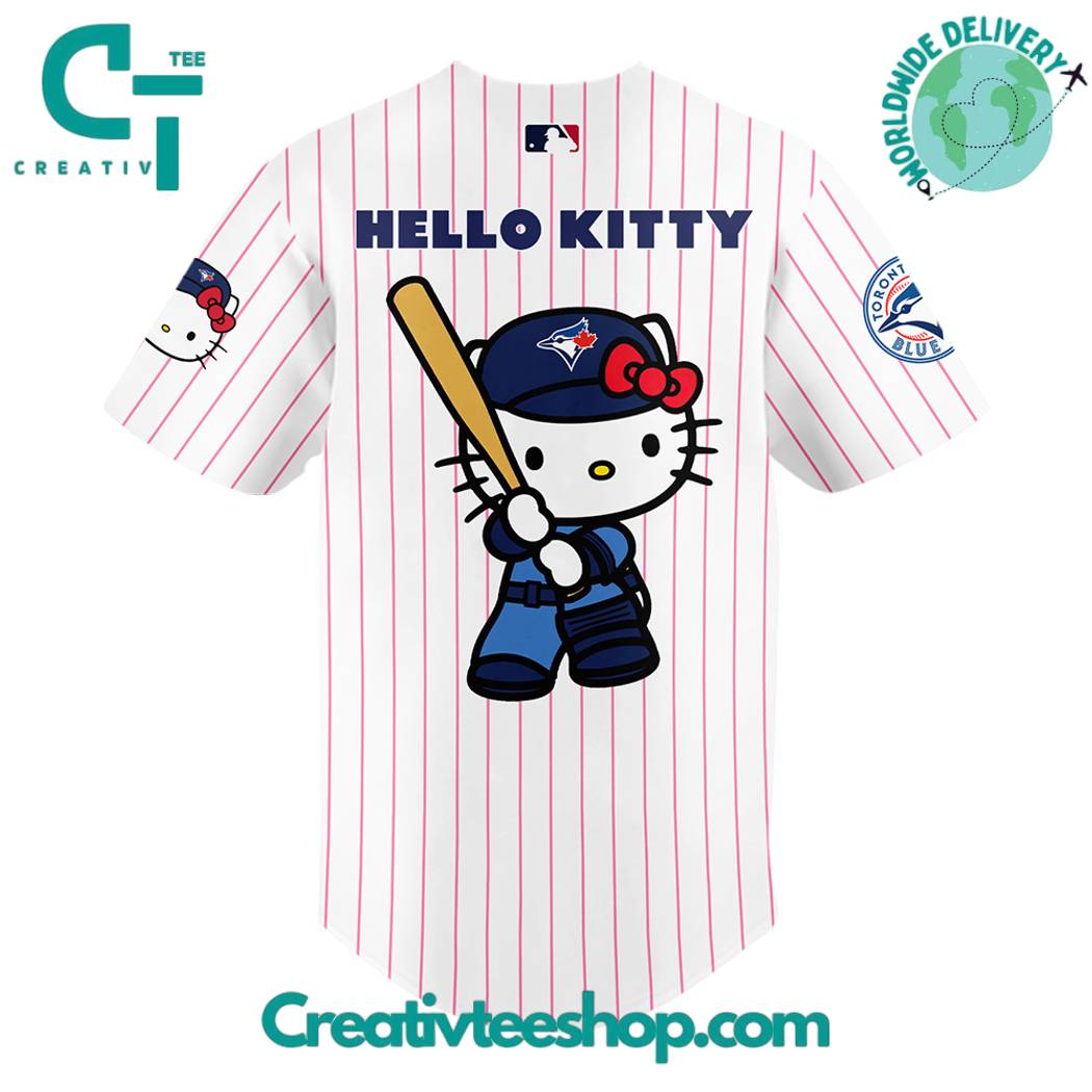 Toronto Blue Jays X Hello Kitty Night Baseball Jersey - Image 3