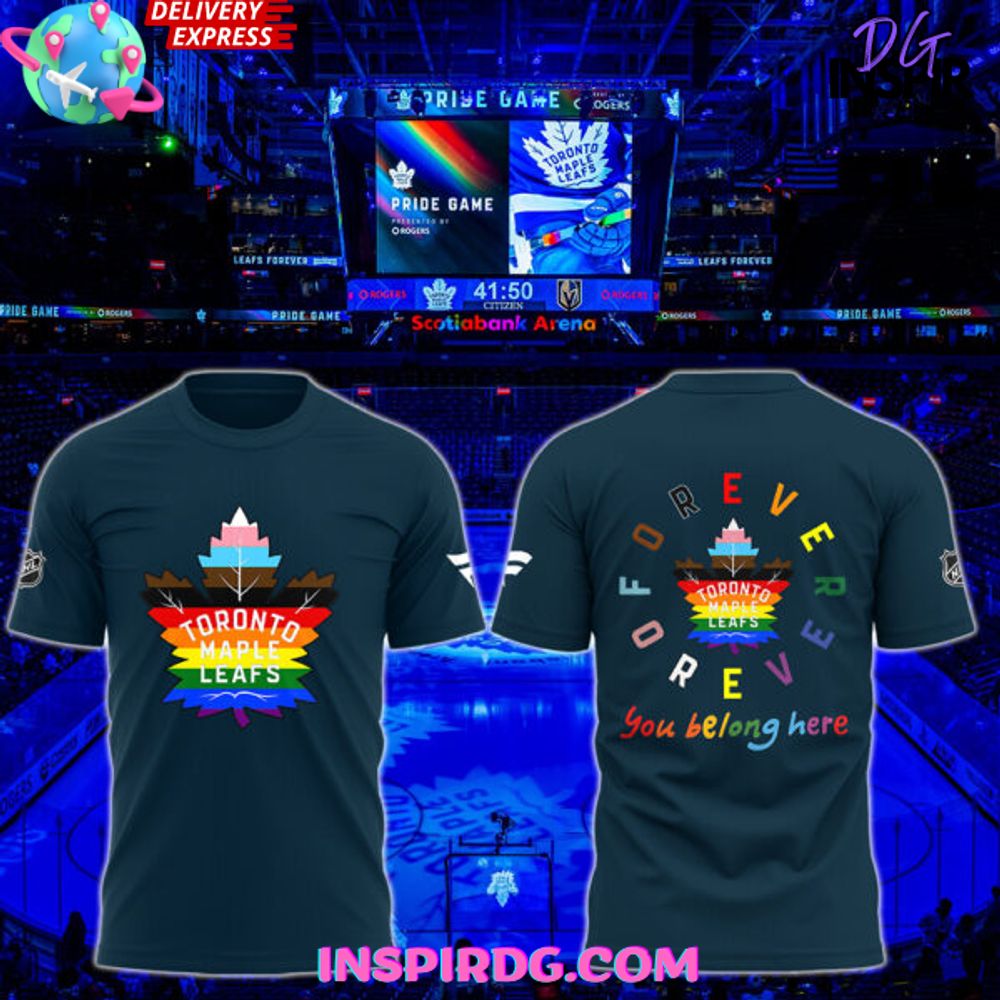 Toronto Maple Leafs Pride Night 2025 Blue T-Shirt
