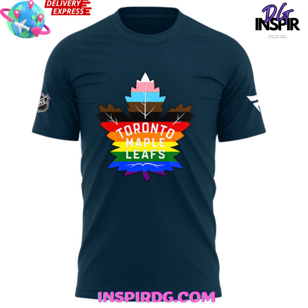 Toronto Maple Leafs Pride Night 2025 Blue T-Shirt - Image 2