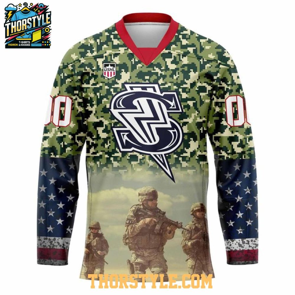 Tri-City Storm X Military Appreciation Night 2026 Personalized Hockey Jersey - Image 2