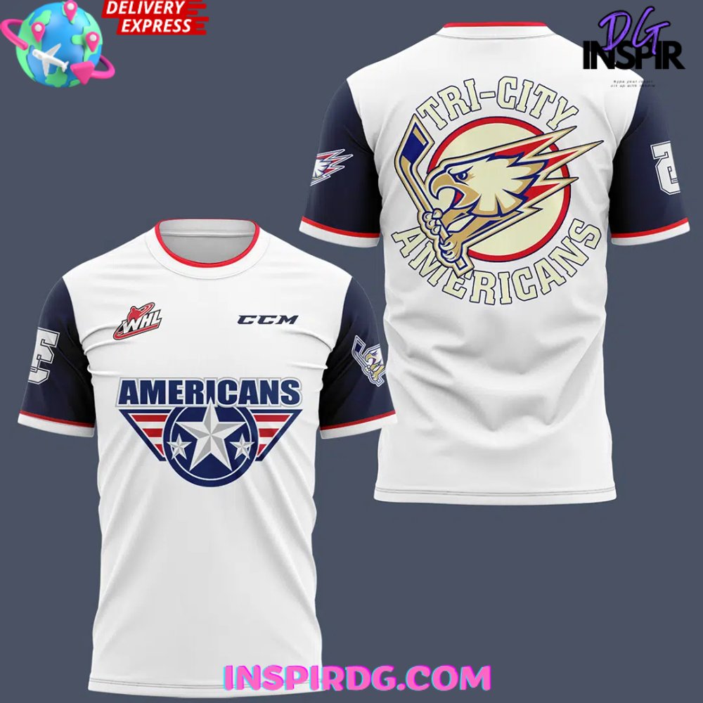 Tri-City Americans Hockey 2024 T-Shirt - Image 2