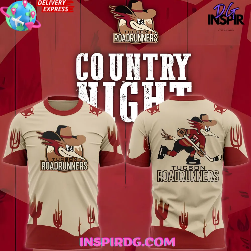 Tucson Roadrunners X Country Night 2025 T-Shirt