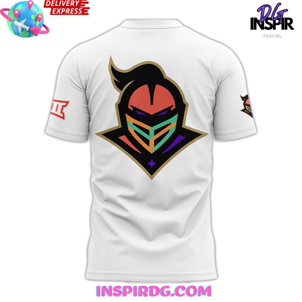 Ucf Knights Big Xii Colorwave White T-Shirt - Image 3