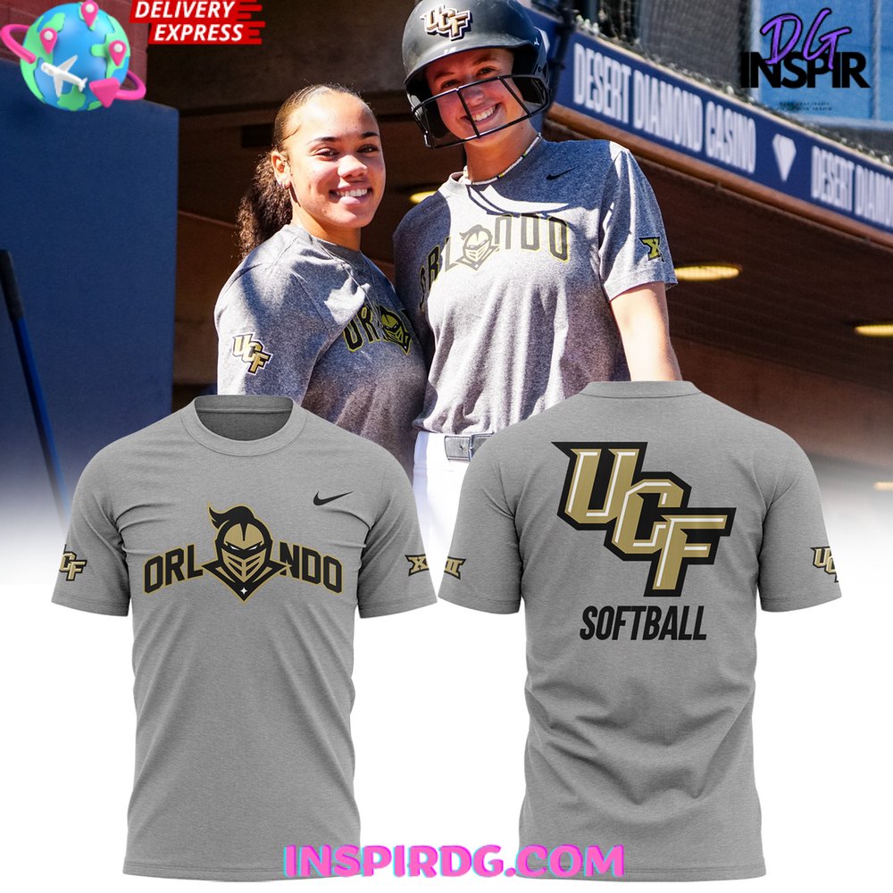 Ucf Knights Softball 2025 Grey T-Shirt