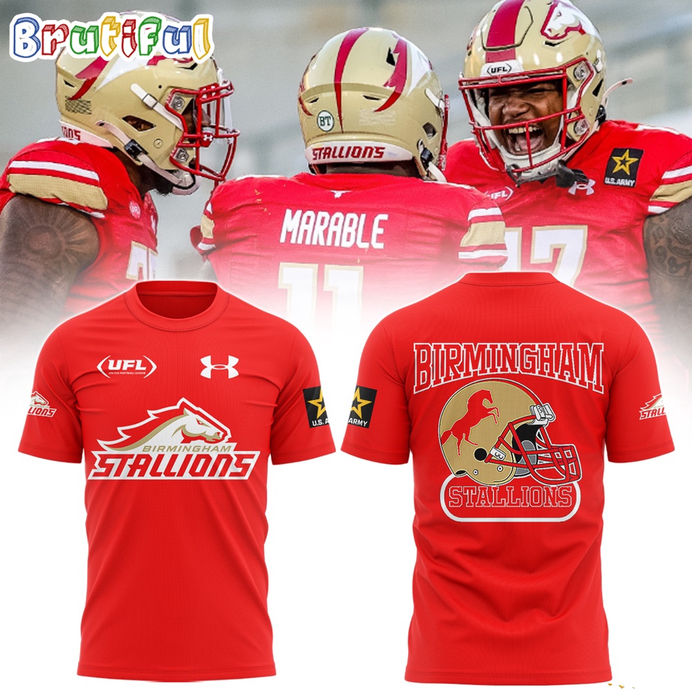 Ufl Birmingham Stallions 2024 Football T Shirt